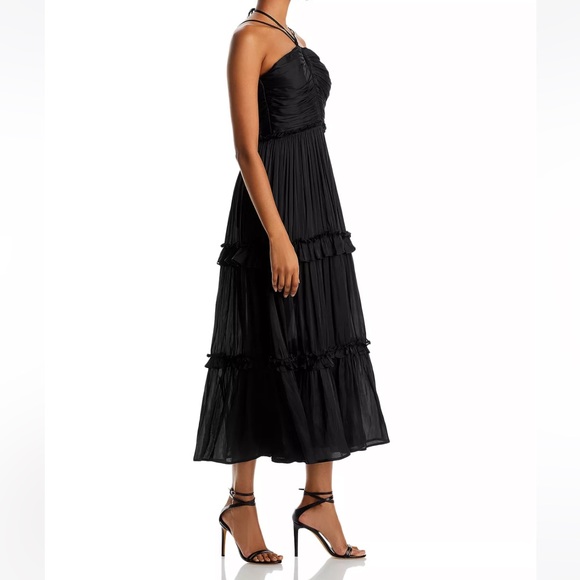 Aqua Black Midi Dress - Picture 4 of 7